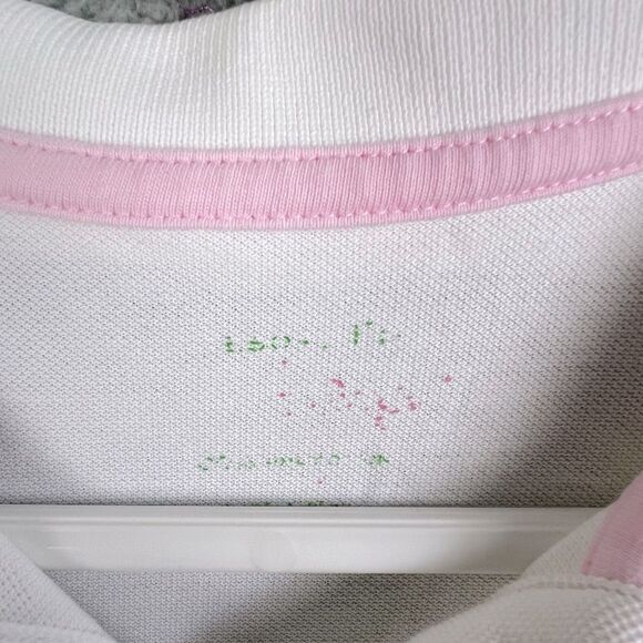 LILLY PULITZER WOMENS POLO GOLF SHIRT WHITE SIZE L - Picture 3 of 9